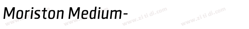Moriston Medium字体转换